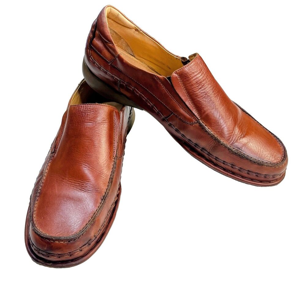 Pikolinos Men's Brown Leather Slip-On Loafers Shoes EU 46 US 12 Made In Spain